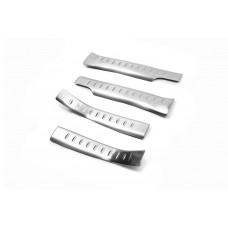 Накладки на пороги Libao (4 шт, нерж) для Chevrolet Trax 2012-2023 гг