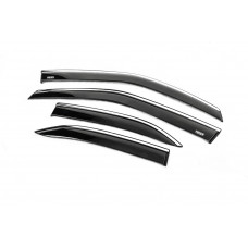 Вітровики з хромованим молдингом (4 шт, Niken) для Toyota Yaris/Yaris Cross (XP210) 2020- рр