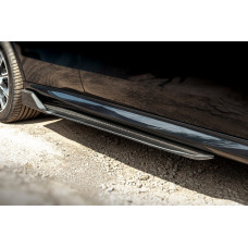 Накладки на пороги Карбон V3 (Натуральний карбон) для BMW X5 G05 2019- рр