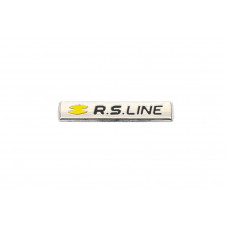 Задний логотип RS (1 шт, нержавейка) для Renault Clio V 2019- гг