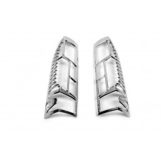 Хромированные Накладки на Задние Фонари с Изгибом (2 шт, Пластик) для Opel Movano 2021- гг