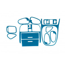 Накладки на панель 1999-2003 (синій колір) для Mitsubishi Carisma рр