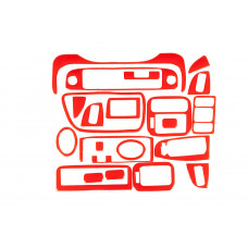 Накладки на панель приборов (красные) для Honda Civic 1995-2001 гг