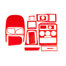 Накладки на панель приборов (красные) для Opel Astra G classic 1998-2012 гг