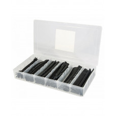 Набор термоусадочных трубок HST-100B (черные) АСКО