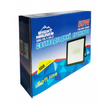 Прожектор RIGHT HAUSEN SOFT LED 50W 6500K IP65 чорний HN-191042 NEW