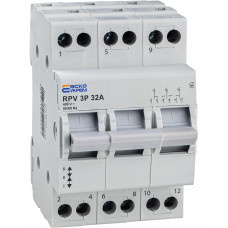 Ручной переключатель ввода (І-0-ІІ) RPV 3P 32A АСКО NEW