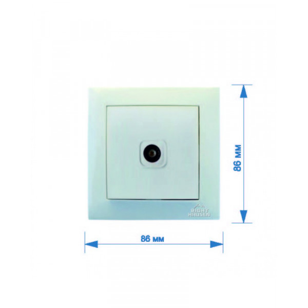 Розетка RIGHT HAUSEN VELENA 1-я TV белая