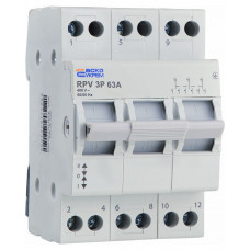 Ручной переключатель ввода (І-0-ІІ) RPV 3P 63A АСКО NEW