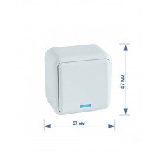 Выключатель RIGHT HAUSEN ASTRA NV 1-й наружный с подсветкой белый HN-017021