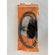 Подовжувач RIGHT HAUSEN 2 роз'єми/5 м ЧОРНИЙ