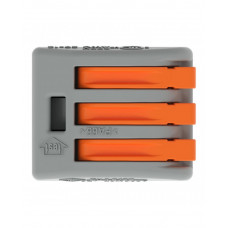 Клемма WAGO 3-конт. д/розпод. коробок, підключ. люстр, світильн, 0,08-2,5 мм, 4 мм 222-413