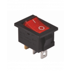 Кнопка RIGHT HAUSEN KCD1-101N маленькая красная с подсветкой HN-482090 NEW