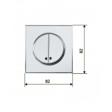 Выключатель RIGHT HAUSEN LAURA 2-й внутренний с подсветкой белый HN-015051