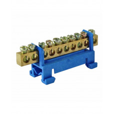 Нулевая шина на DIN-рейку RIGHT HAUSEN на 7 отверстий