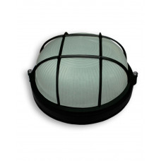 Светильник настенный Ecostrum 60W Е27 круг черный с решеткой SL-1052