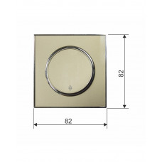 Выключатель RIGHT HAUSEN LAURA 1-й внутренний золото проходной HN-015038