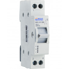 Ручной переключатель ввода (I-0-II) RPV 1P 25A АСКО NEW