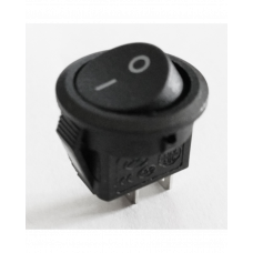 Кнопка RIGHT HAUSEN KCD11-101 круглая черная большая HN-481011 NEW