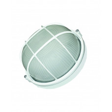 Светильник настенный RIGHT HAUSEN круг Е27 белый с решеткой HN-112021