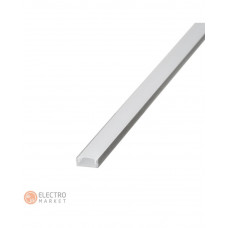 Профиль накладной анодированный 2 м (+матовый рассеиватель) ПФ-18