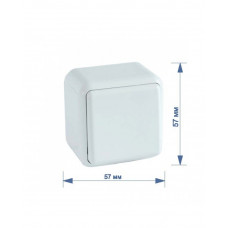 Выключатель RIGHT HAUSEN ASTRA NV 1-й наружный белый HN-017011