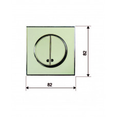 Выключатель RIGHT HAUSEN LAURA 2-й внутренний с подсветкой золото HN-015058