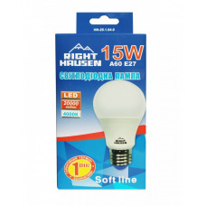 Лампа RIGHT HAUSEN LED Soft line A60 15W E27 4000K HN-251040