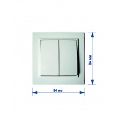 Выключатель RIGHT HAUSEN KIRA 2-й внутренний белый HN-016041