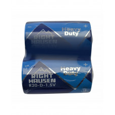 Батарейка RIGHT HAUSEN R20 солевая коробка 1х2   HN-301040