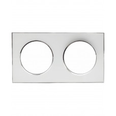 Рамка RIGHT HAUSEN LAURA 2-а горизонтальна біла HN-015261 NEW