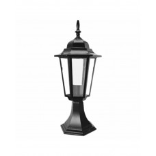 Светильник парковый RIGHT HAUSEN (металл/черный) 6 прямых граней 60W E27 НА НОЖКЕ HN-193042