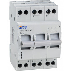 Ручной переключатель ввода (І-0-ІІ) RPV 3P 16A АСКО NEW