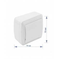 Выключатель RIGHT HAUSEN BERTA 1-й наружный белый IP54 HN-013011