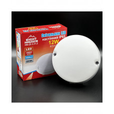 Светильник настенный RIGHT HAUSEN LED круг 12W 6000K IP65 белый матовый HN-223312 NEW