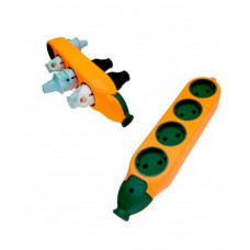 Колодка двухсторонняя 4 гнезда+4 гнезда б/з латунь (6000W) строительная