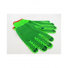 Перчатки х/б зеленые 11 размер БОЛЬШИЕ