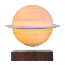 Магнітна левітаційна лампа HCNT Levitating Lamp Saturn Dark Wood Grain