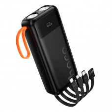Зовнішній акумулятор Hoco J151A Spirit dual lighting four-cable power bank(20000mAh)