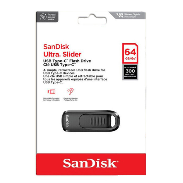 Флеш-накопичувач SanDisk USB 3.2 Gen1 Ultra Slider Type-C 32Gb (200 Mb/s)