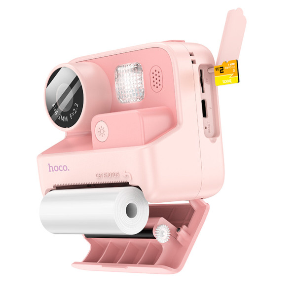Камера для дітей HOCO DV200 Dual lens children printing camera Pink
