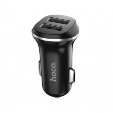 Автомобільний зарядний пристрій HOCO Z1 double ported Car Charger Black