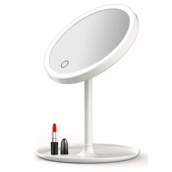 Дзеркало для макіяжу Xiaomi DOCO LED Beauty Sunlight Small Mirror Standard Edition Simple White
