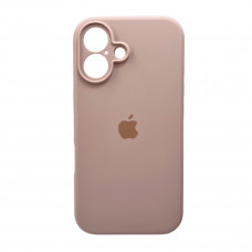 Чохол для смартфона Silicone Full Case AA Camera Protect for Apple iPhone 16 15,Pink Sand