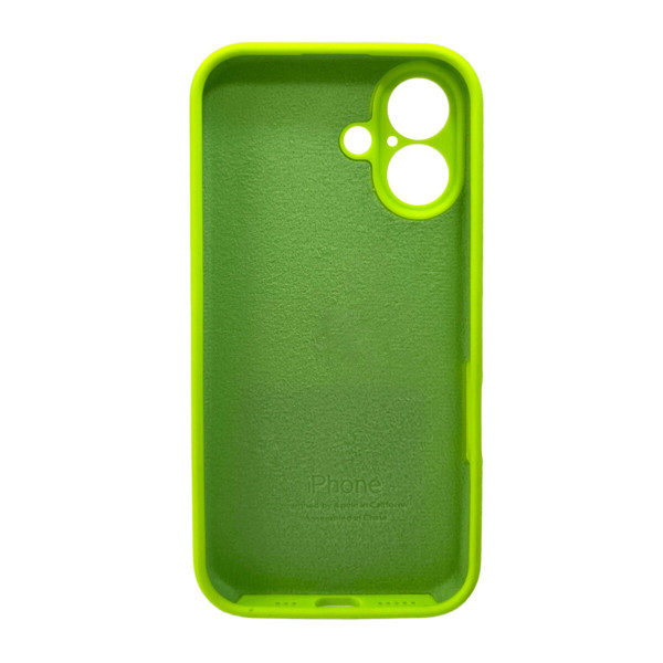Чохол для смартфона Silicone Full Case AA Camera Protect for Apple iPhone 16 24,Shiny Green