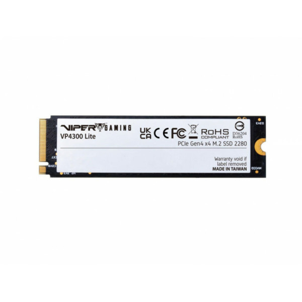 Накопичувач SSD M.2 Patriot Viper VP4300 Lite 1TB NVMe 2.0 2280 PCIe Gen4 x4 6400/7400 3D TLC