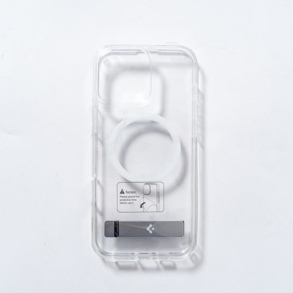Чохол Spigen AAA Magnetic Clear Stand for Apple iPhone 16 Pro Transparent