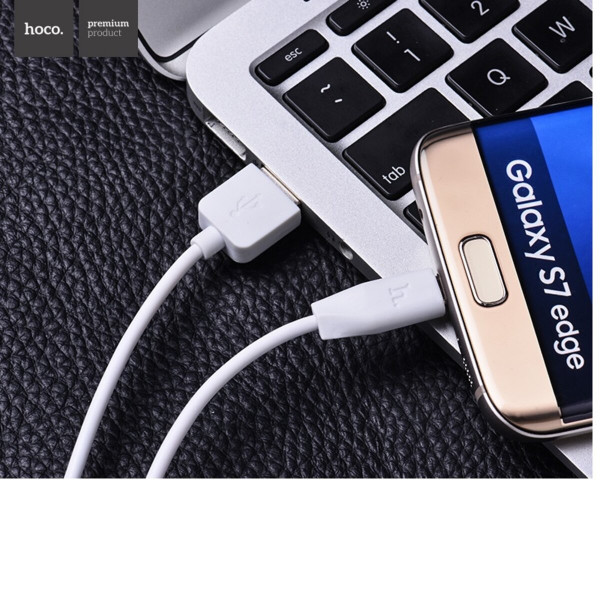 Кабель HOCO X1 USB to Type-C 3A, 1m, PVC, PVC connectors, White