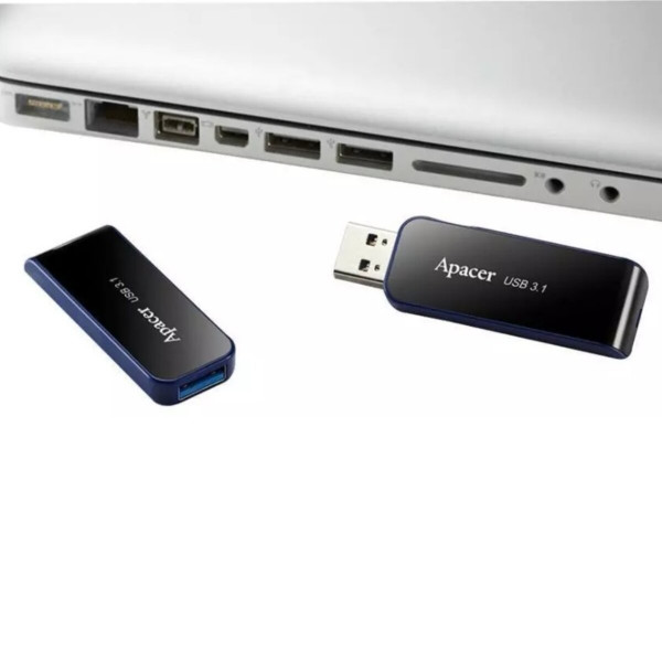 Флеш-накопичувач Apacer USB 3.2 Gen 1 AH356 64GB Black