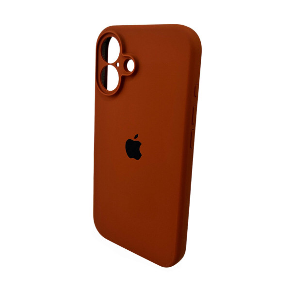 Чохол для смартфона Silicone Full Case AA Camera Protect for Apple iPhone 16 42,Saddle Brown